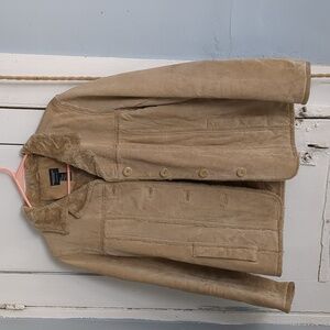 Fuzzy lined suede jacket size M American Eagle Outfitters